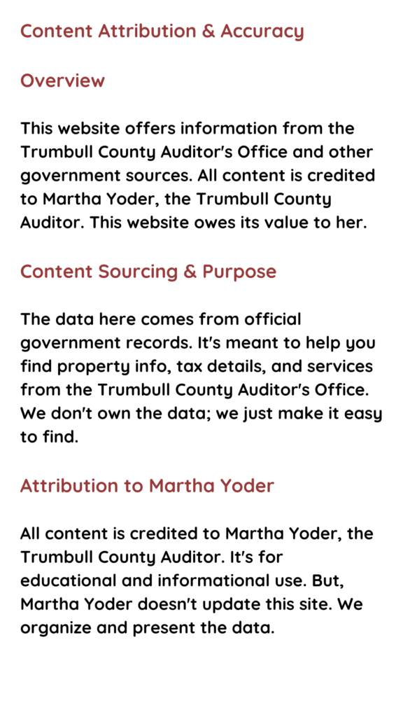 Legal Page - Trumbull County Auditor ®