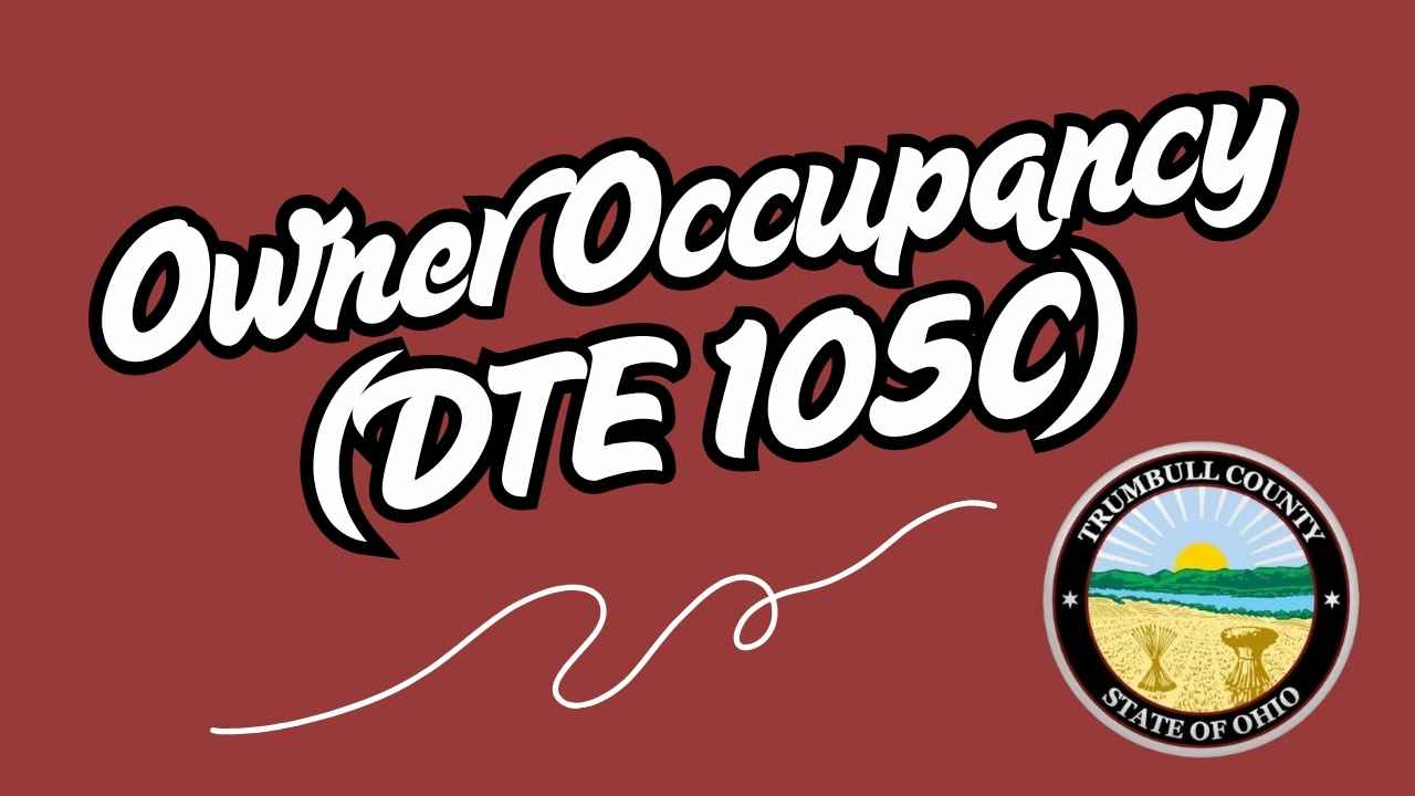 Owner Occupancy (DTE 105C)