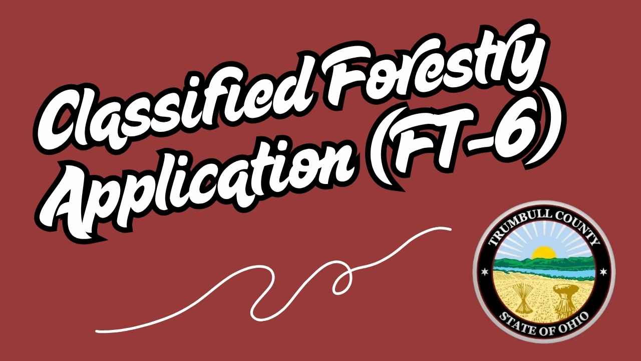 Classified Forestry Application (FT-6)